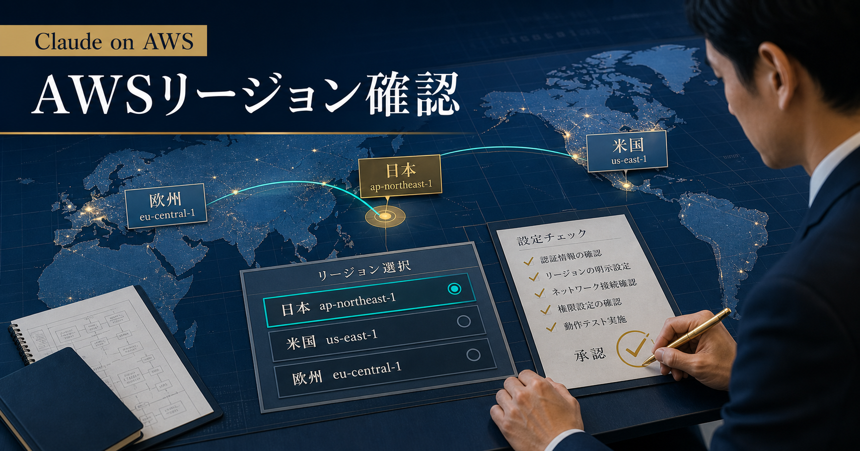 AnthropicBedrockのAWS region確認