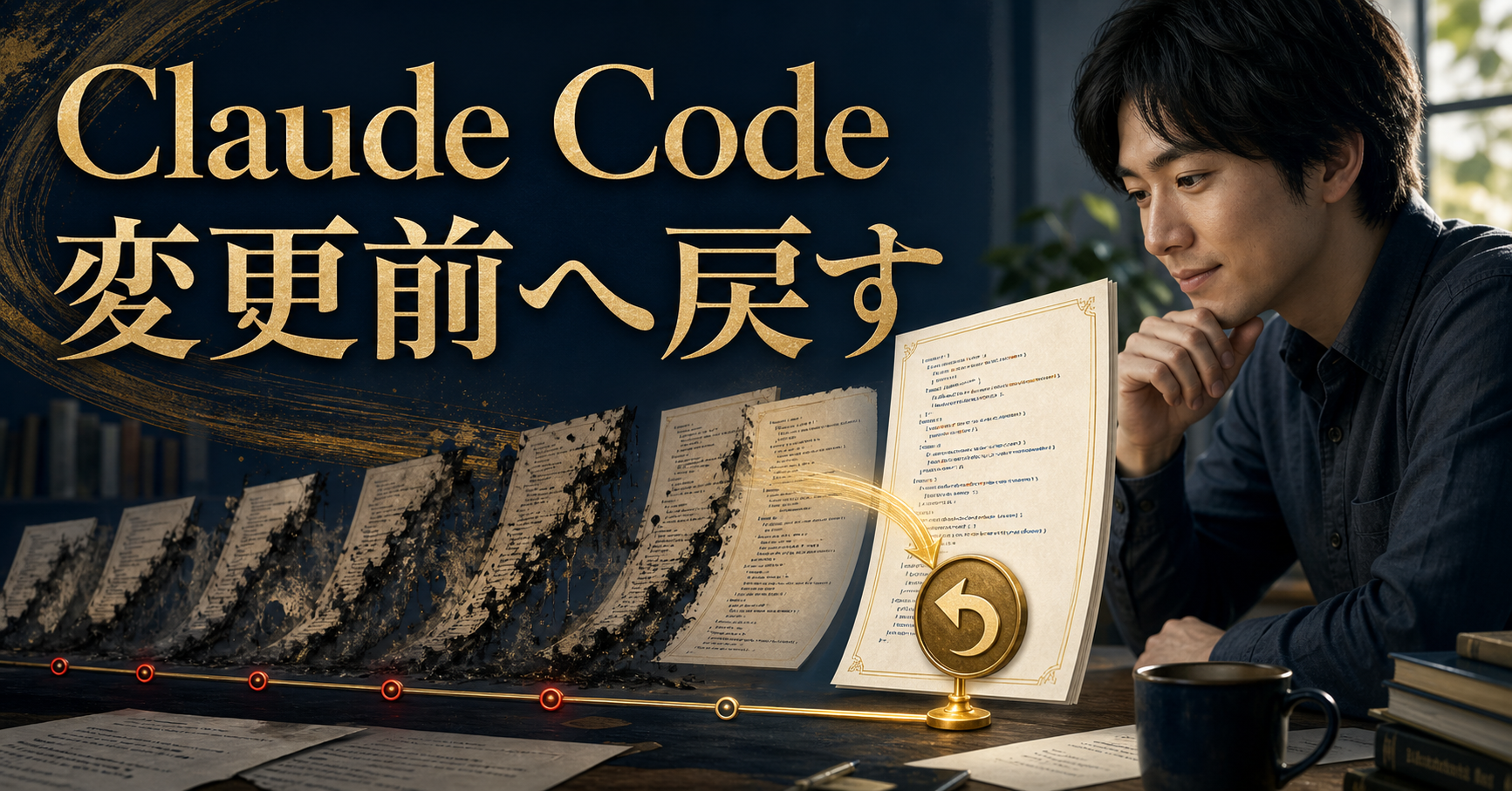 Claude Codeの変更をcheckpointへ戻す