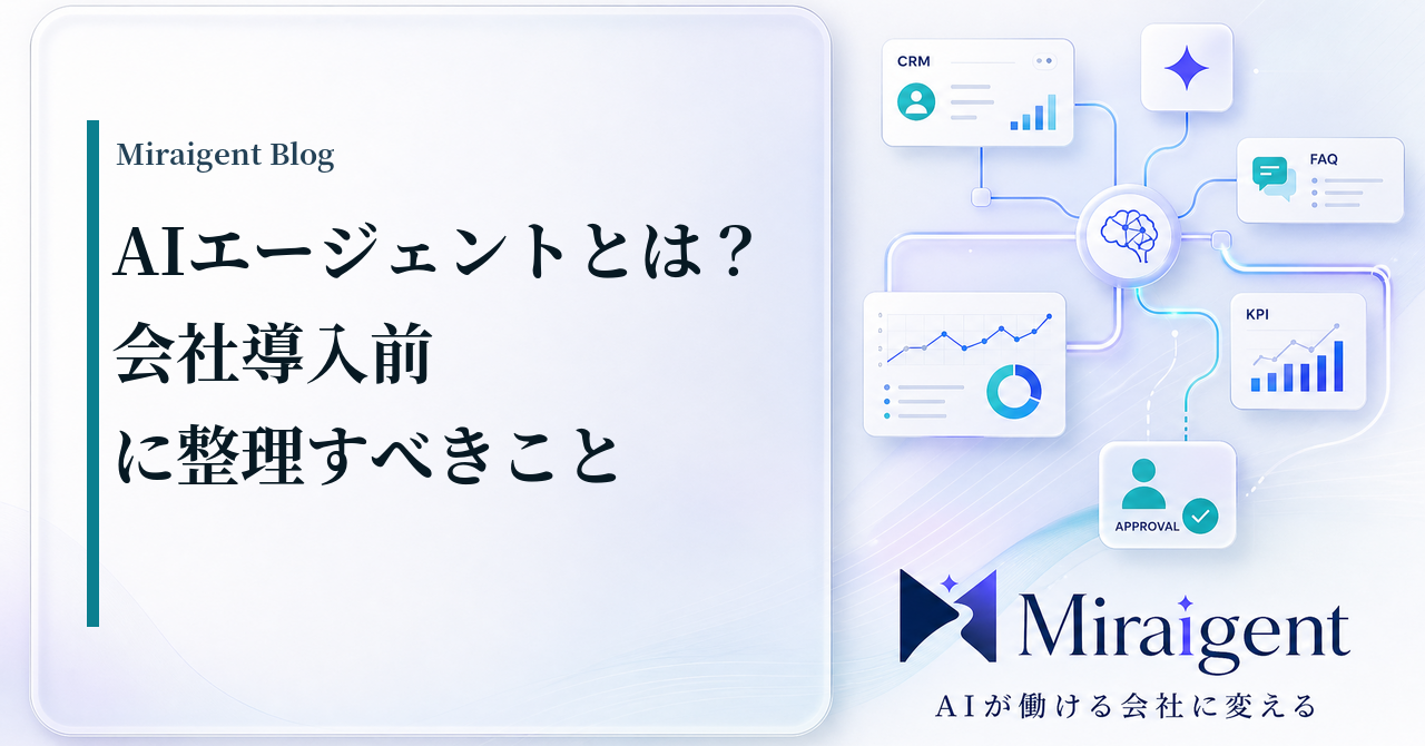 AIエージェント導入前に業務フロー図で整理する7項目を示す記事サムネイル
