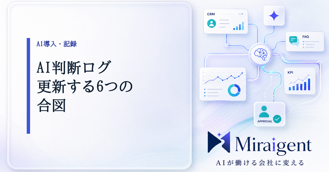 AI判断ログを更新する6つの合図の記事サムネイル