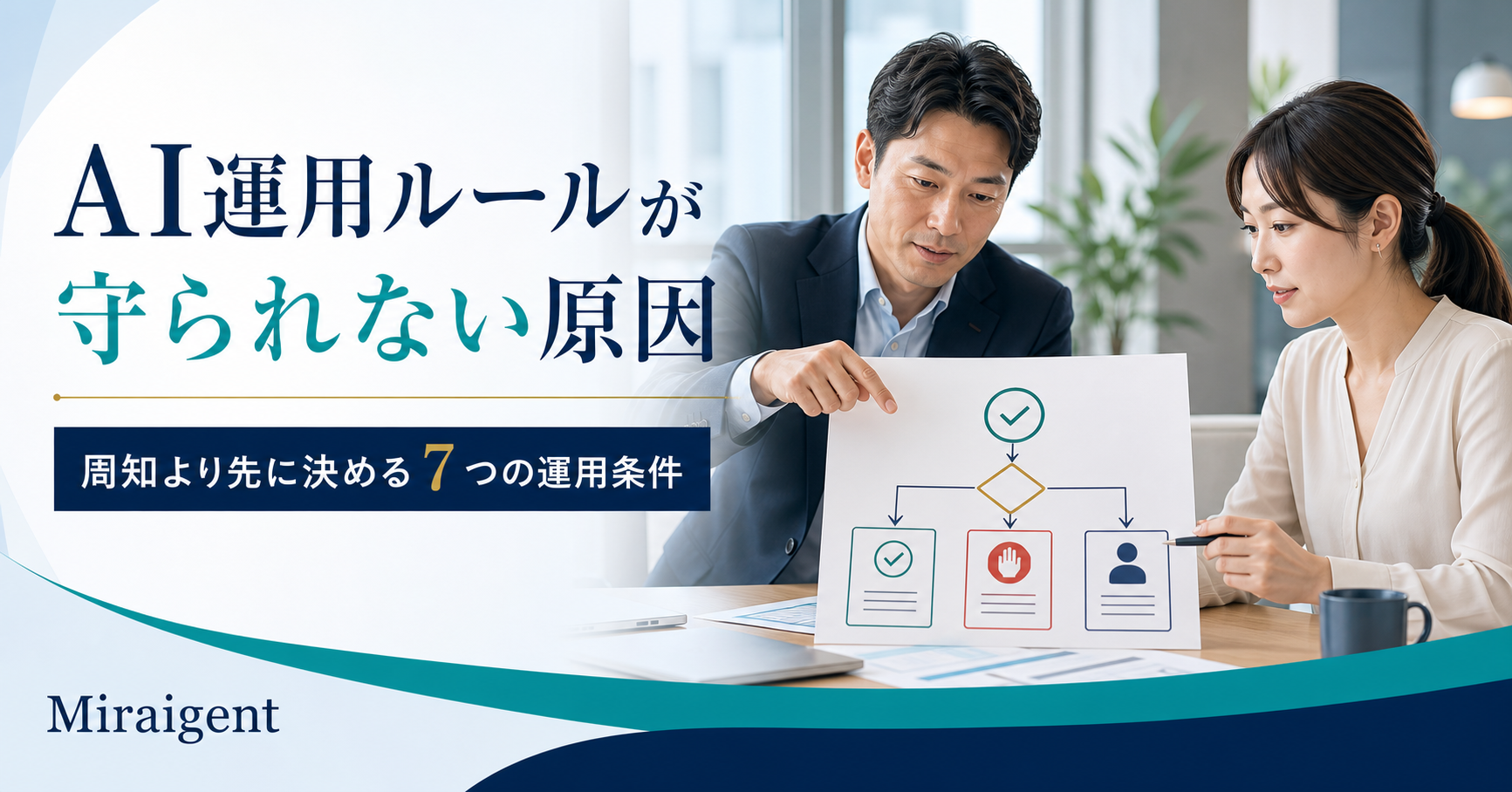 AI運用ルールが守られない原因と七つの運用条件を示す記事サムネイル