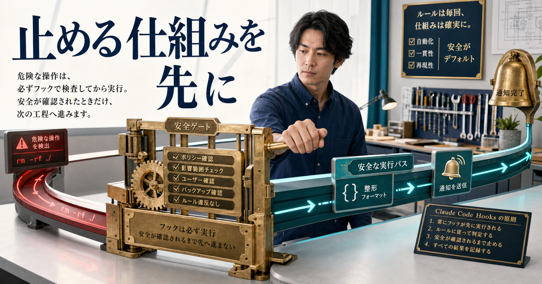 Claude Code Hooksで止める仕組みを作る