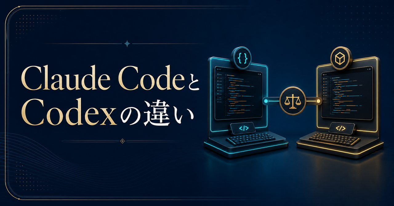 Claude CodeとCodexの違い
