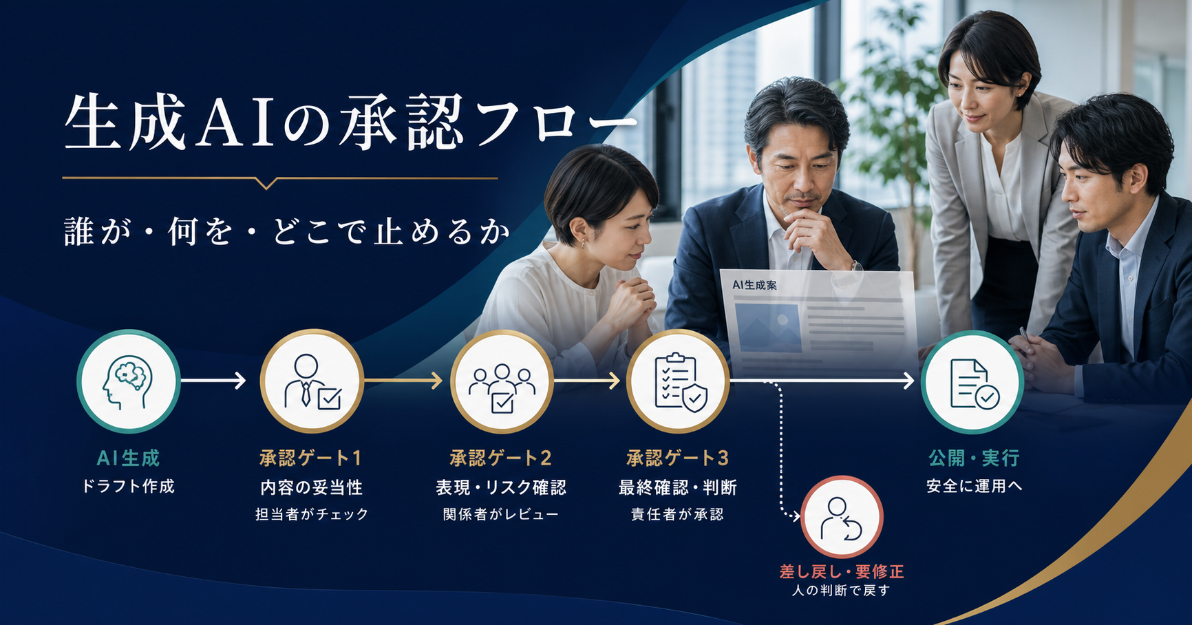 生成AIの承認フロー7項目の記事サムネイル