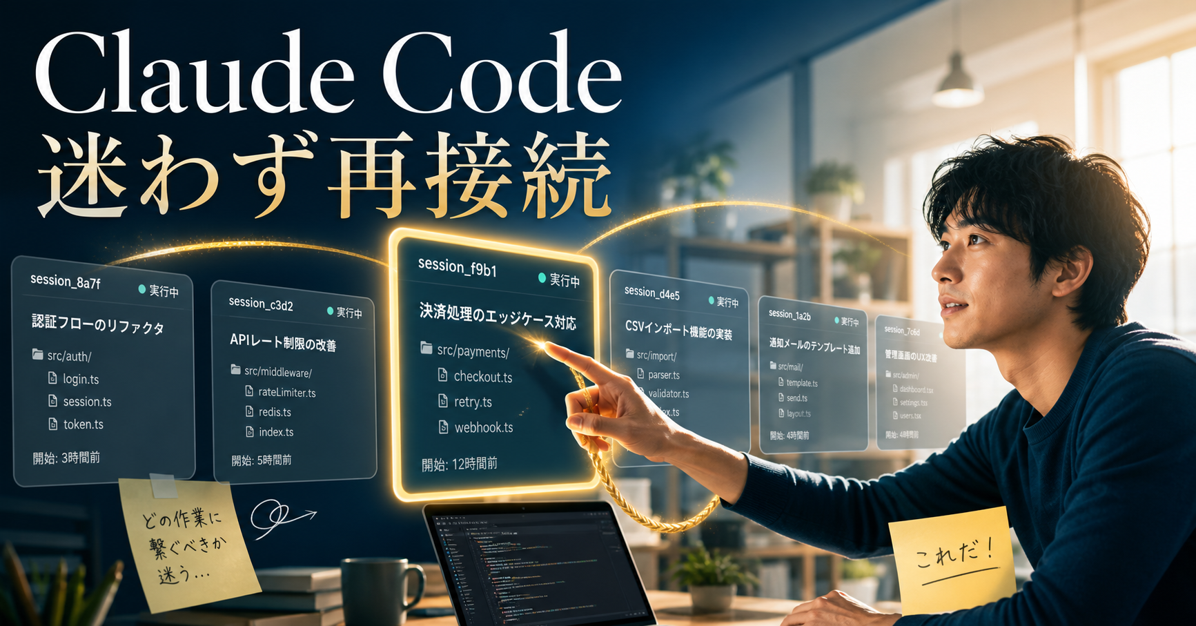 Claude Code 迷わず再接続